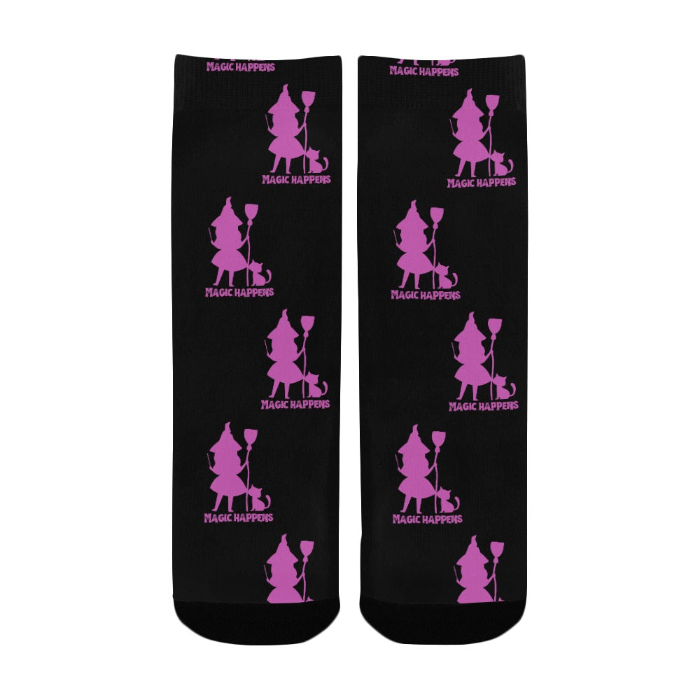 Magic Happens Witch Socks