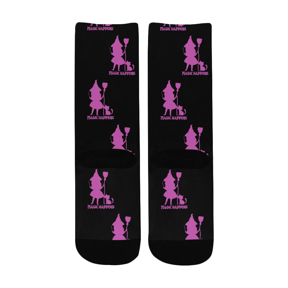 Magic Happens Witch Socks